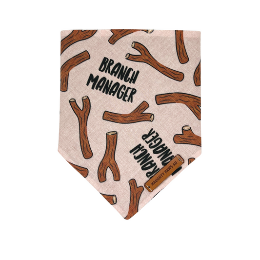 "Branch Manager (PINK)" Pet bandana