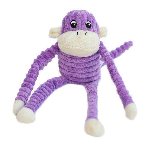 Zippy Paws Spencer the Crinkle Monkey - Purple